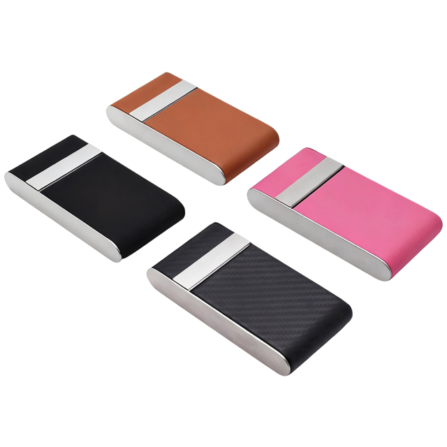 Custom Laser-Engraved PU Leather & Stainless Steel Series - Personalized Mirror with Case, Business Card Holder, Pop-Up Card Wallet, and Cigarette Case (Regular & Slim) & Multi-Size Bottle Opener