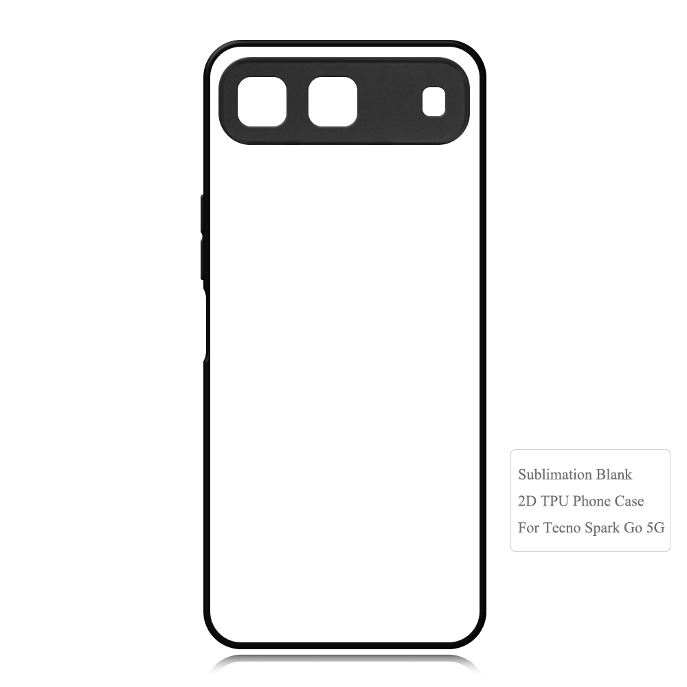 For Tecno Spark Go 5G Sublimation 2D TPU Phone Case Cover With Aluminum Insert