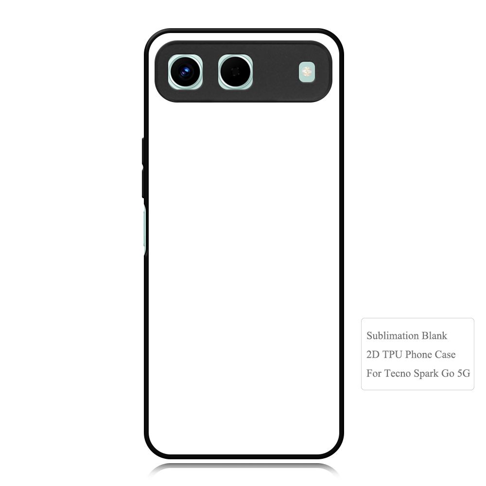 For Tecno Spark Go 5G Sublimation 2D TPU Phone Case Cover With Aluminum Insert