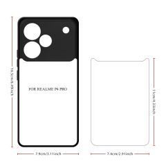 Sublimation 2D TPU Phone Case For OPPO Realme P4, P4 Pro, DIY Blank Phone Cover Wtih Aluminum Sheet