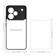 Sublimation 2D TPU Phone Case For OPPO Realme P4, P4 Pro, DIY Blank Phone Cover Wtih Aluminum Sheet