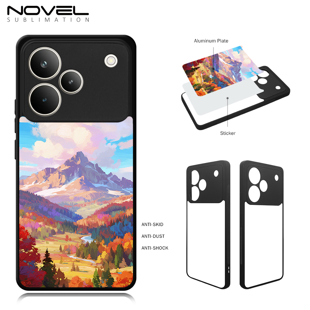 Sublimation 2D TPU Phone Case For OPPO Realme P4, P4 Pro, DIY Blank Phone Cover Wtih Aluminum Sheet