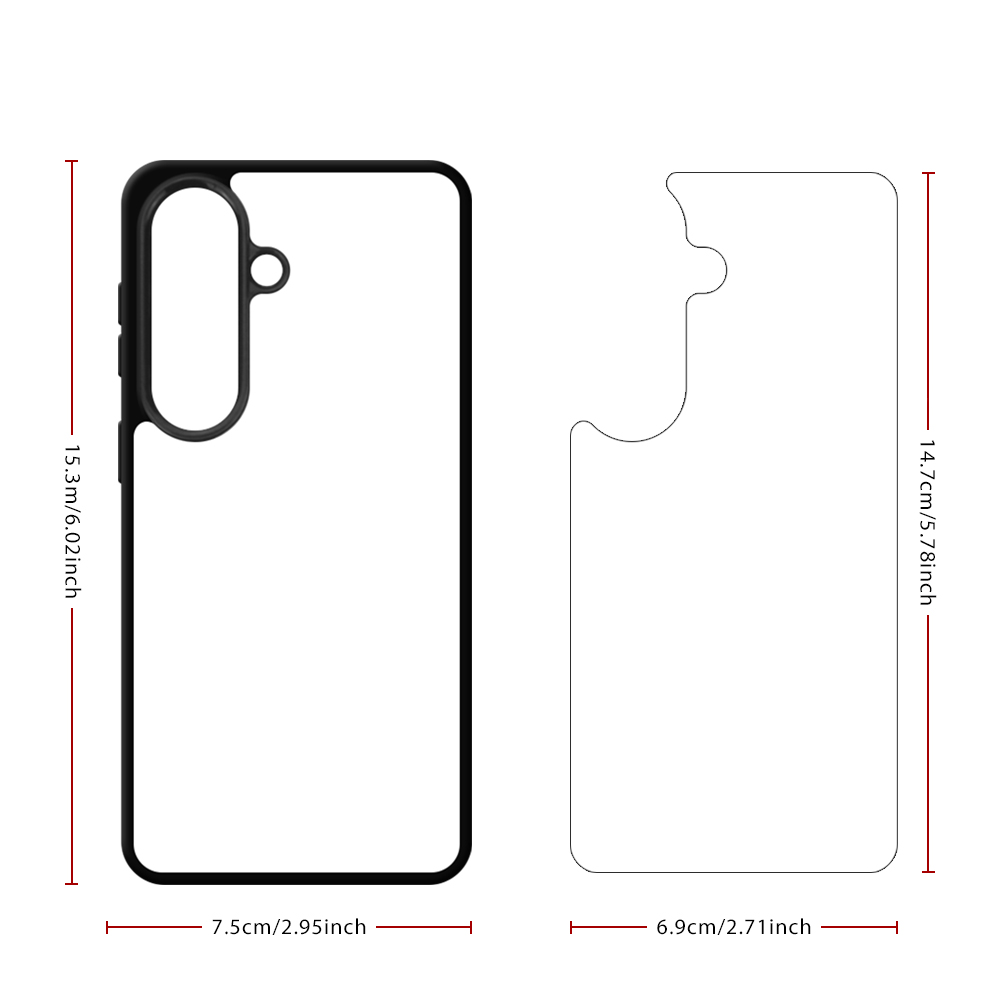 For Samsung Galaxy S26, S25, S24, S23, Samsung S Series Customized Sublimation 2D TPU Phone Case Soft Silicone Phone Cover for Heat Transfer Printing