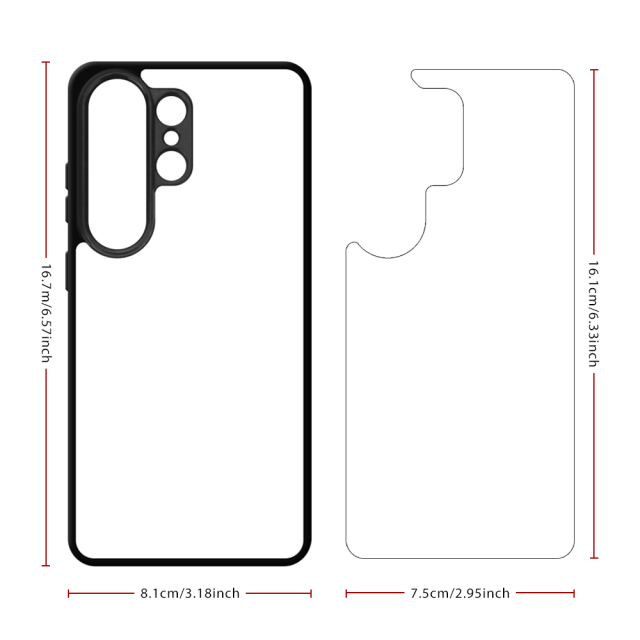 For Samsung Galaxy S26, S25, S24, S23, Samsung S Series Customized Sublimation 2D TPU Phone Case Soft Silicone Phone Cover for Heat Transfer Printing