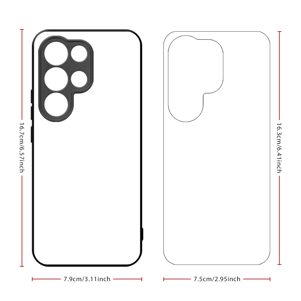 Smooth Sides!!! For Itel A200, Itel Super 26 Ultra, City 100, S24 2D TPU Phone Case Soft Silicone Phone Shell With Aluminum Insert for Sublimation Printing