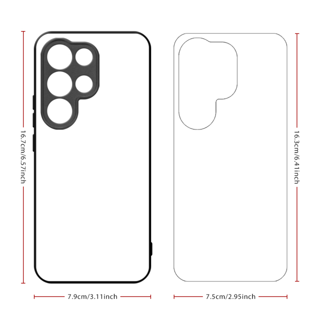 Smooth Sides!!! For Itel Super 26 Ultra, City 100, S24 2D TPU Phone Case Soft Silicone Phone Shell With Aluminum Insert for Sublimation Printing