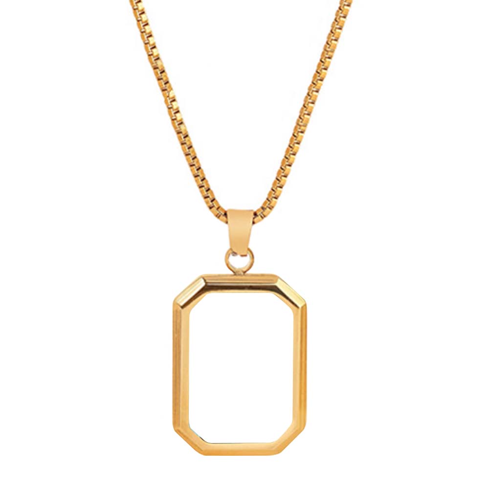 DIY Sublimation Stainless Steel Custom Heat Transfer Necklace - Single-Side Printable Jewelry, 3 Colors (Gold/Silver/Black) | Custom Photo Necklace for Personalized Gifts