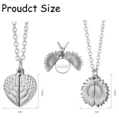 Cute DIY Openable Metal Photo Necklaces (Gold/Silver) - Blank Sublimation Pendants in Heart & Sunflower Shapes Custom Jewelry