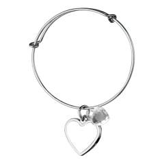 Enchanting Blank Sublimation DIY Metal Bracelet & Bangle Collection - Customizable Photo Jewelry with Unique Shapes (Heart, Wing, Circular)