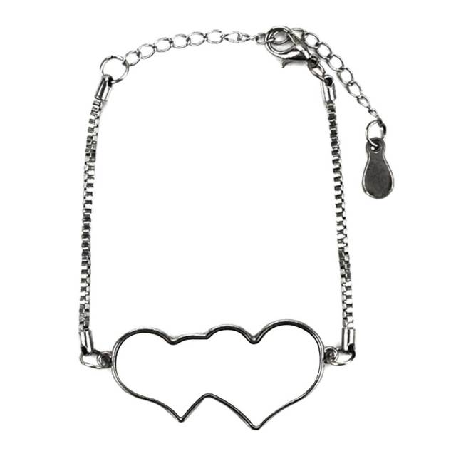 Enchanting Blank Sublimation DIY Metal Bracelet & Bangle Collection - Customizable Photo Jewelry with Unique Shapes (Heart, Wing, Circular)