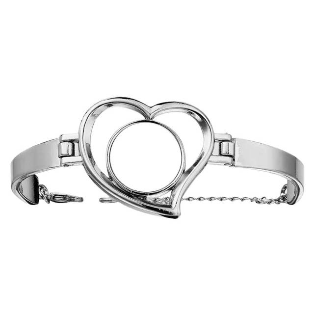 Enchanting Blank Sublimation DIY Metal Bracelet & Bangle Collection - Customizable Photo Jewelry with Unique Shapes (Heart, Wing, Circular)