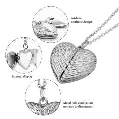 Cute DIY Openable Metal Photo Necklaces (Gold/Silver) - Blank Sublimation Pendants in Heart & Sunflower Shapes Custom Jewelry