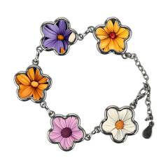 Fun Blank Sublimation Bracelets (Multiple Styles) - Custom Photo Jewelry in Square, Circle & Flower Shapes