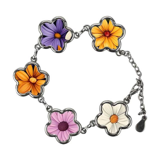 Fun Blank Sublimation Bracelets (Multiple Styles) - Custom Photo Jewelry in Square, Circle & Flower Shapes