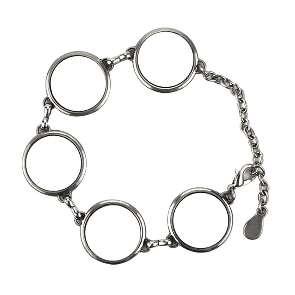 Fun Blank Sublimation Bracelets (Multiple Styles) - Custom Photo Jewelry in Square, Circle & Flower Shapes