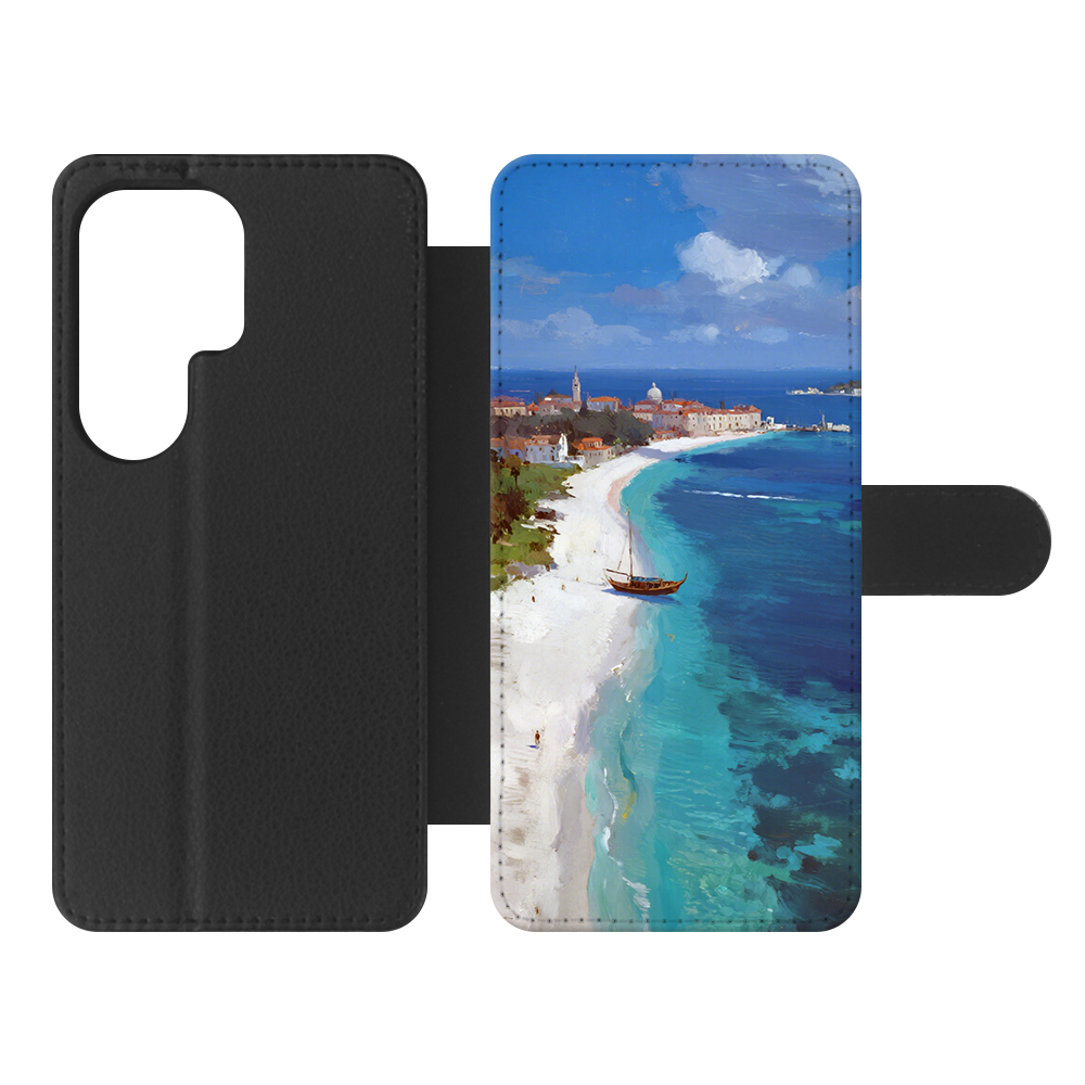 Sublimation PU Wallet Case For Samsung S series Galaxy S26, S26 Edge, S25,S24,S23, S Series Magnetic PU Leather Flip Phone Cover For Heat Transfer Printing