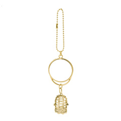 Cute Blank Sublimation Metal Car Charms - Custom Photo Decor in Wing, Birdcage & Wreath Styles (Gold/Silver) Metal Decoration