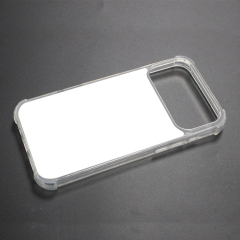 Transperant! For iPhone 17 Series Four Corner Anti-drop 2D TPU Phone Case Phone Cover With Metal Insert For Sublimation Printing