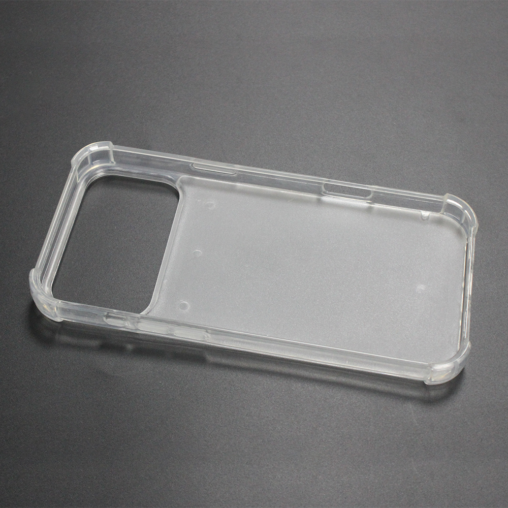 Transperant! For iPhone 17 Series Four Corner Anti-drop 2D TPU Phone Case Phone Cover With Metal Insert For Sublimation Printing
