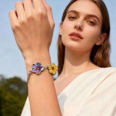 Fun Blank Sublimation Bracelets (Multiple Styles) - Custom Photo Jewelry in Square, Circle & Flower Shapes
