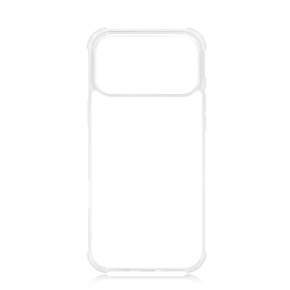 Transperant! For iPhone 17 Series Four Corner Anti-drop 2D TPU Phone Case Phone Cover With Metal Insert For Sublimation Printing