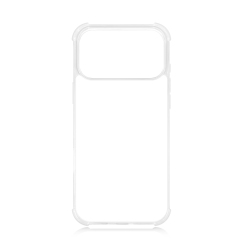Transperant! For iPhone 17 Series Four Corner Anti-drop 2D TPU Phone Case Phone Cover With Metal Insert For Sublimation Printing