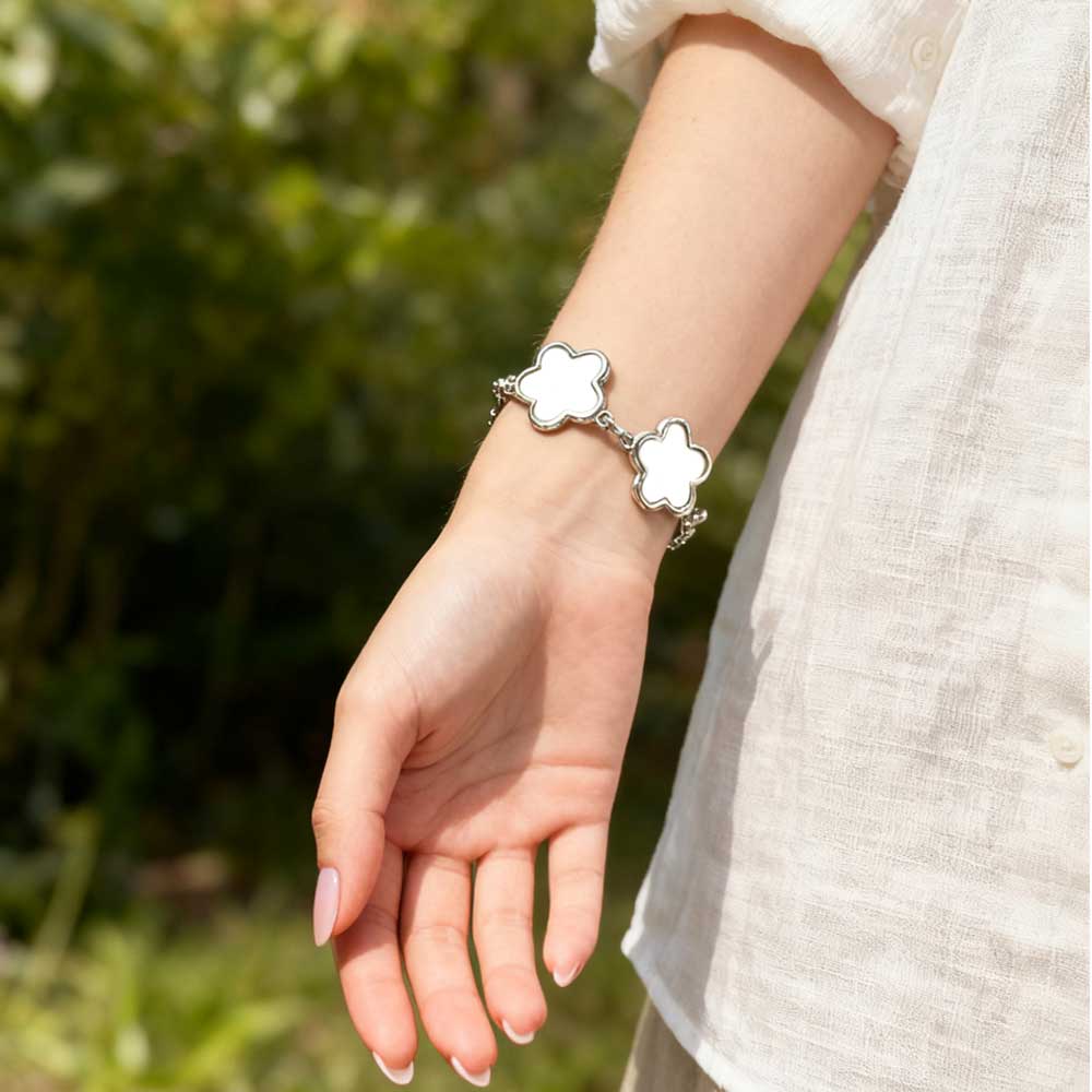 Fun Blank Sublimation Bracelets (Multiple Styles) - Custom Photo Jewelry in Square, Circle & Flower Shapes