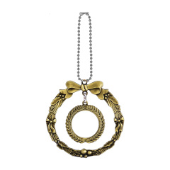 Cute Blank Sublimation Metal Car Charms - Custom Photo Decor in Wing, Birdcage & Wreath Styles (Gold/Silver) Metal Decoration