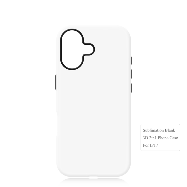 New Arrival 3D 2in1 Film Case Sublimation Cover Customized DIY Cell Phone Case for iPhone 17 Series