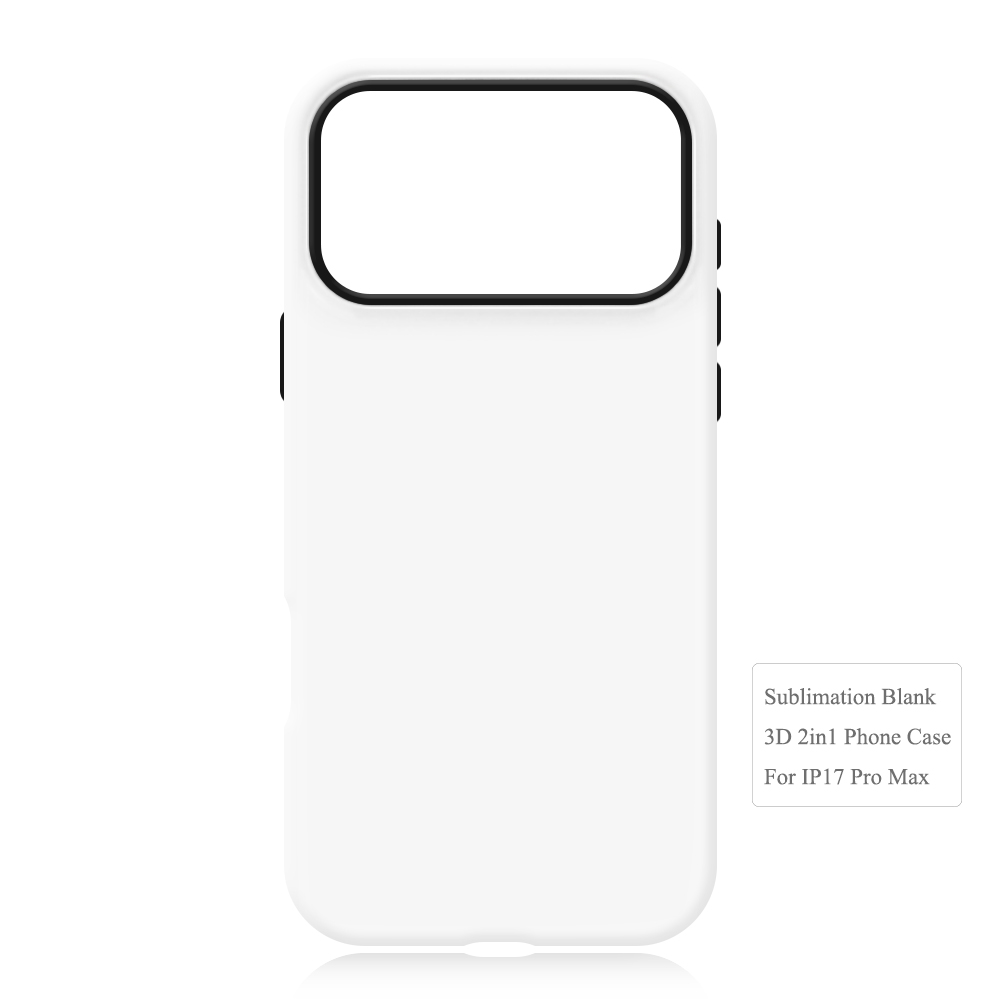 New Arrival 3D 2in1 Film Case Sublimation Cover Customized DIY Cell Phone Case for iPhone 17 Series