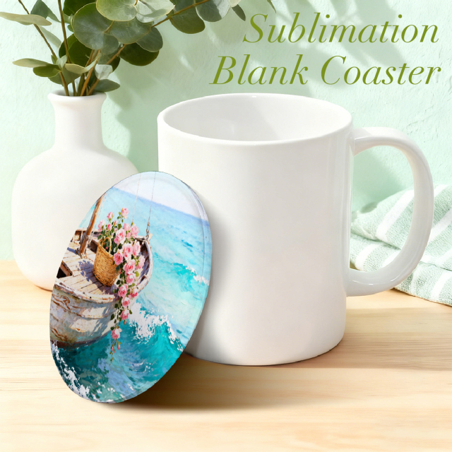 Blank Sublimation Acrylic Coasters - Round & Square Shapes | Customizable Heat-Transfer Drink Coasters for Home & Gifts