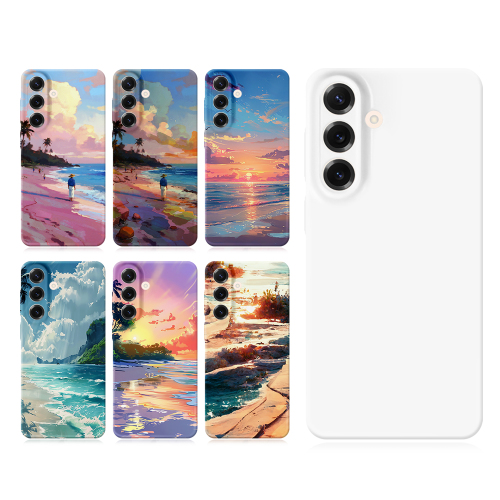 New Arrival 3D Film Hard Plastic Phone Case Sublimation Printing Fully Wrapped Phone Cover for Samsung A Sereis, Samsung S Series Full Coverage Mobile Phone Case