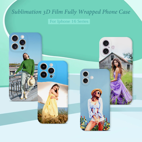 New Arrival 3D Film Hard Plastic Phone Case Sublimation Printing Fully Wrapped Phone Cover for Samsung A Sereis, Samsung S Series Full Coverage Mobile Phone Case