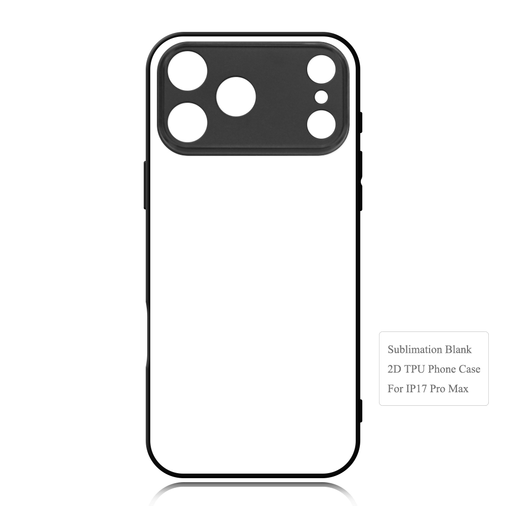 New Arrival for iPhone 17 Series Sublimation 2D TPU Phone Case Fine Hole Style DIY Shell With Aluminum Sheet for iPhone 17, 16, 15, 14, 13