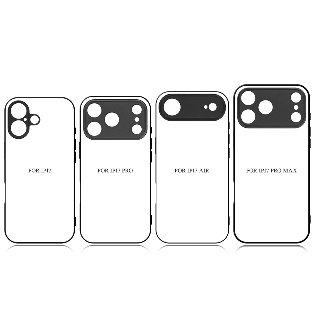 New Arrival for iPhone 17 Series Sublimation 2D TPU Phone Case Fine Hole Style DIY Shell With Aluminum Sheet for iPhone 17, 16, 15, 14, 13