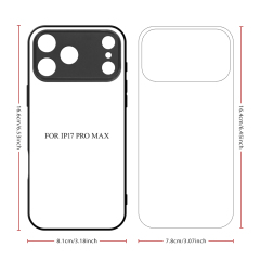 New Arrival for iPhone 17 Series Sublimation 2D TPU Phone Case Fine Hole Style DIY Shell With Aluminum Sheet for iPhone 17, 16, 15, 14, 13