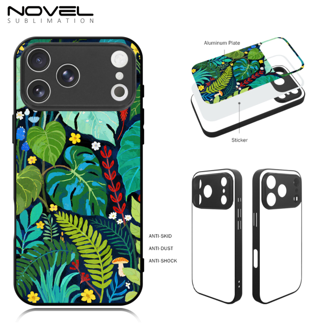 New Arrival for iPhone 17 Series Sublimation 2D TPU Phone Case Fine Hole Style DIY Shell With Aluminum Sheet for iPhone 17, 16, 15, 14, 13