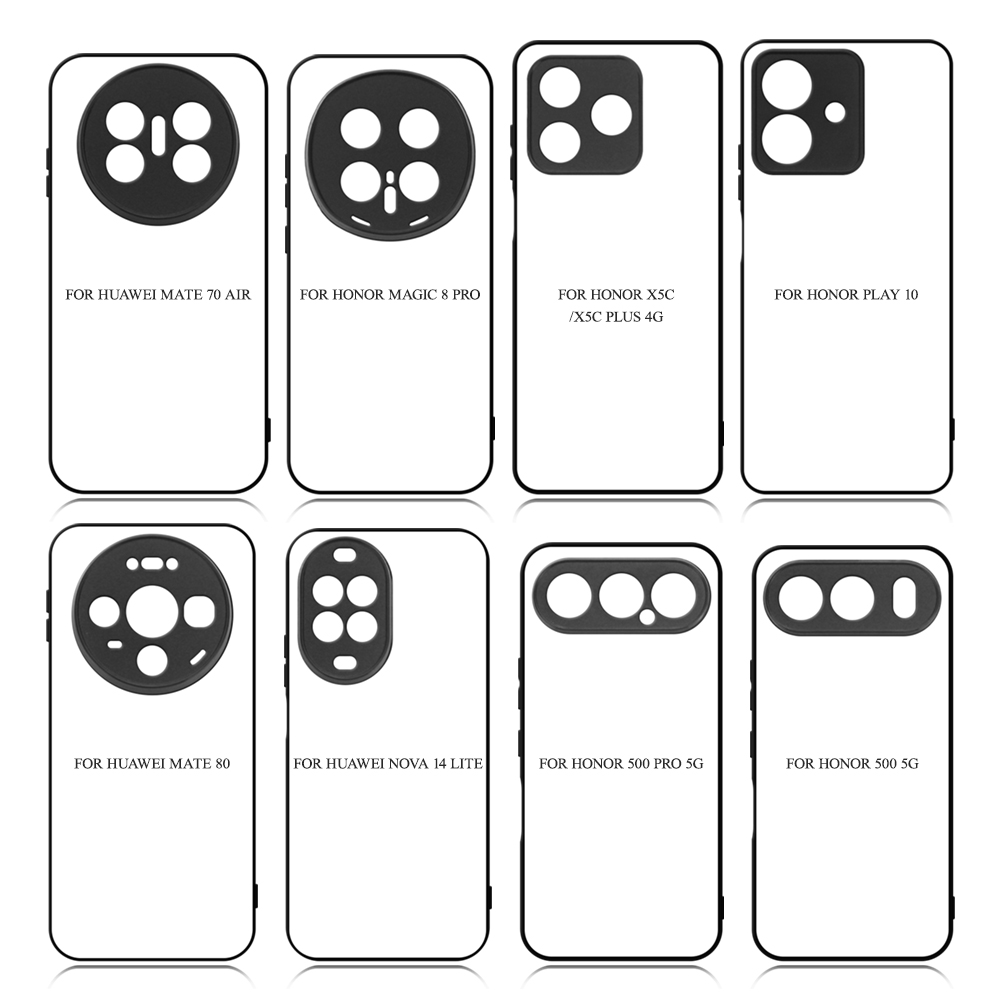 For Honor Play 60A, Play 60 5G,Play 60 Plus,Honor Play Series Sublimation Blank DIY Rubber 2D TPU Phone Case