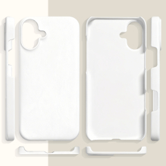 New Arrival Sublimation 3D Film Hard Plastic Phone Case for iPhone 17,16,15 Series Half-Coverage Mobile Phone Cover