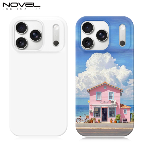 New Arrival Sublimation 3D Film Hard Plastic Phone Case for iPhone 17,16,15 Series Half-Coverage Mobile Phone Cover