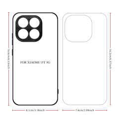 For Xiaomi 17 Pro Max DIY Printable Sublimation Phone Case 2D TPU Phone Shell With Aluminum Sheet for Xiaomi MI Series