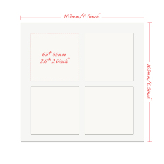 Creative Blank Sublimation MDF Puzzle Photo Frame - Desktop Stand & Magnetic Refrigerator Magnets (4-Piece Set)
