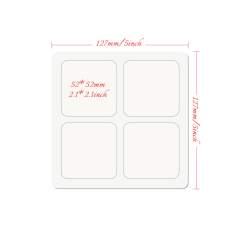 Creative Blank Sublimation MDF Puzzle Photo Frame - Desktop Stand & Magnetic Refrigerator Magnets (4-Piece Set)