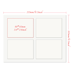 Creative Blank Sublimation MDF Puzzle Photo Frame - Desktop Stand & Magnetic Refrigerator Magnets (4-Piece Set)