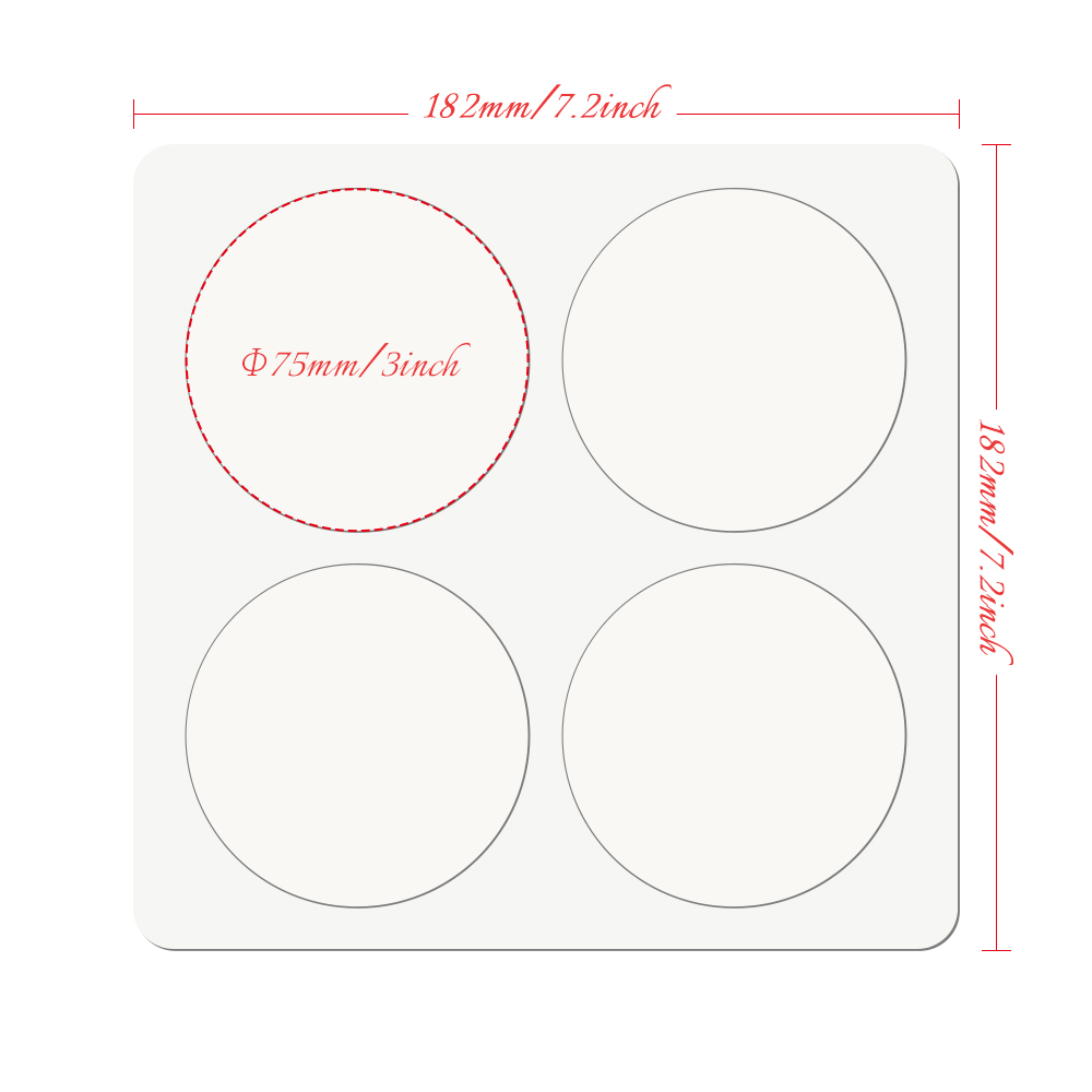 Creative Blank Sublimation MDF Puzzle Photo Frame - Desktop Stand & Magnetic Refrigerator Magnets (4-Piece Set)