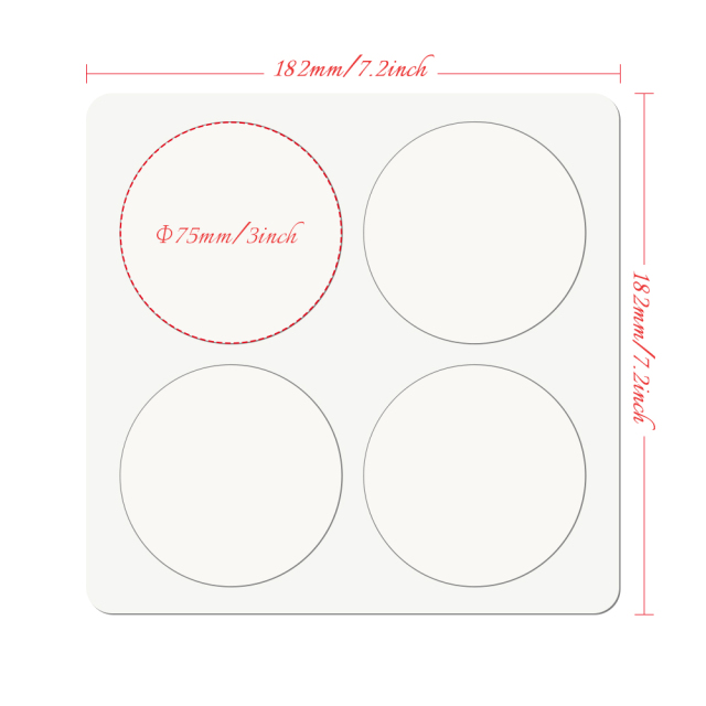 Creative Blank Sublimation MDF Puzzle Photo Frame - Desktop Stand & Magnetic Refrigerator Magnets (4-Piece Set)