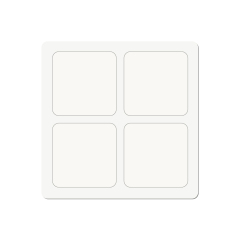 Creative Blank Sublimation MDF Puzzle Photo Frame - Desktop Stand & Magnetic Refrigerator Magnets (4-Piece Set)