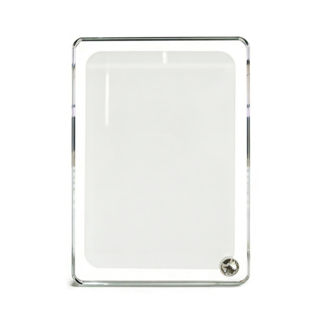 Versatile Blank Sublimation Crystal Photo Frame - Desktop Decor (Dual Horizontal/Vertical Display)