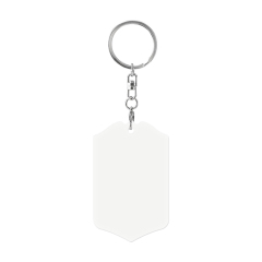 Dual-Sided Sublimation Blank Aluminum Keychains DIY Keyring - Customizable Shirt & Shield Shapes (Double-Sided Printable)