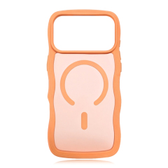 MagSafe-Compatible Skin-Feel Matte Wave Case for iPhone 17 Series - 6 Trendy Colors (Girly Pink/Orange & More)